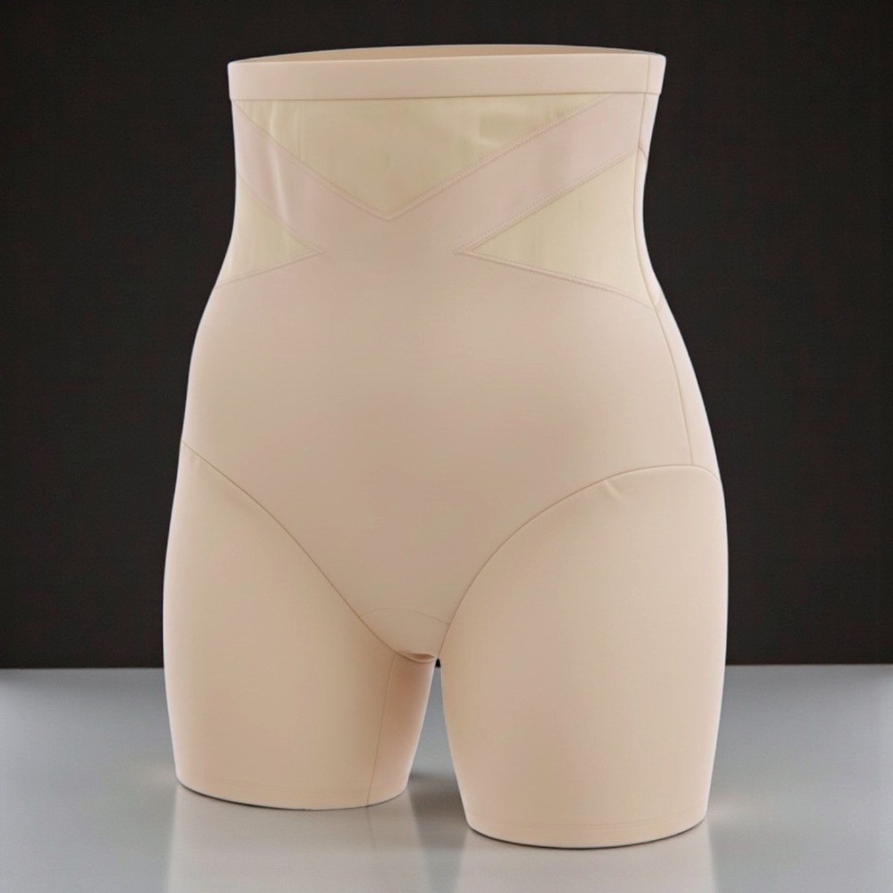 Cacique Ultra High-Waist Thigh Shaper Beige Shapewear Plus‎ Size 18/20 1085255